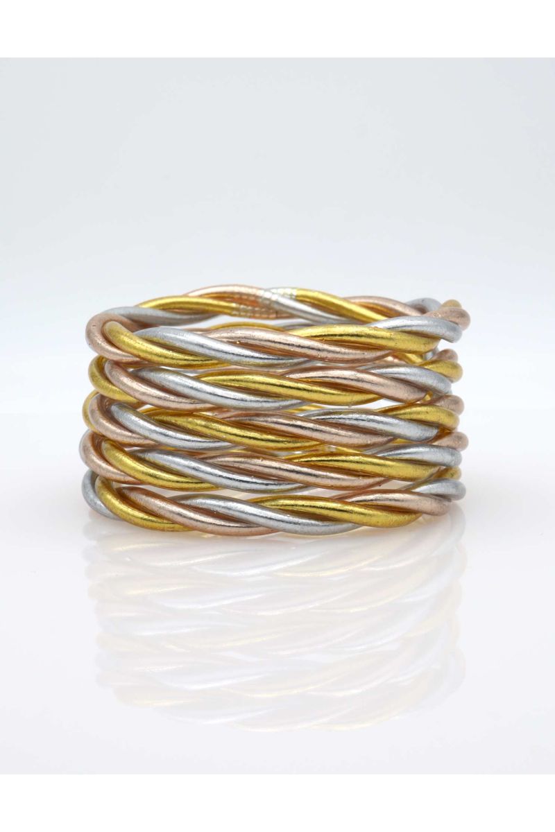 Buddhist Bangle Twisted Multi CLASSIC