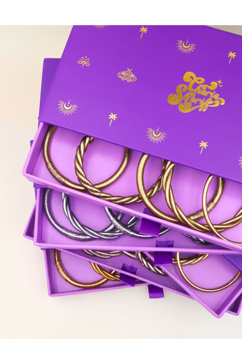 Gift Box for Buddhiste Bangles Limited Edition Purple