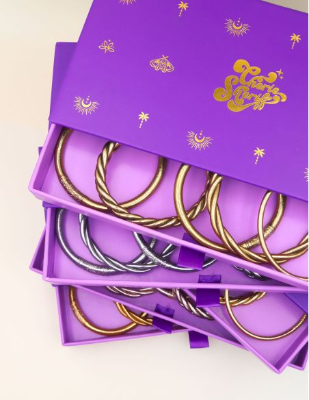 Gift Box for Buddhiste Bangles Limited Edition Purple