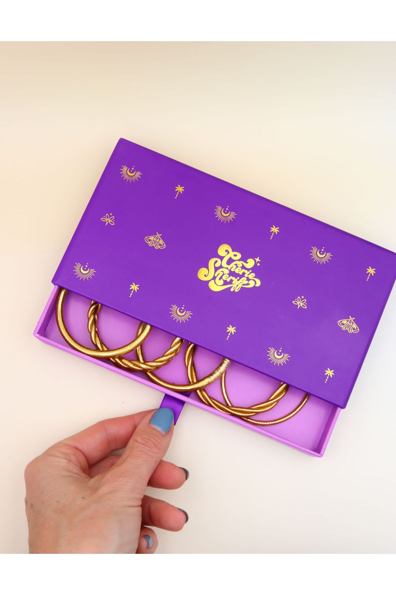 Gift Box for Buddhiste Bangles Limited Edition Purple