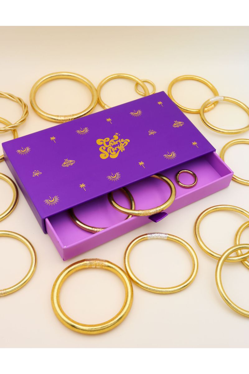 Gift Box for Buddhiste Bangles Limited Edition Purple