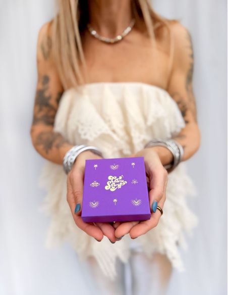 Gift Box for Buddhist Bangles Purple