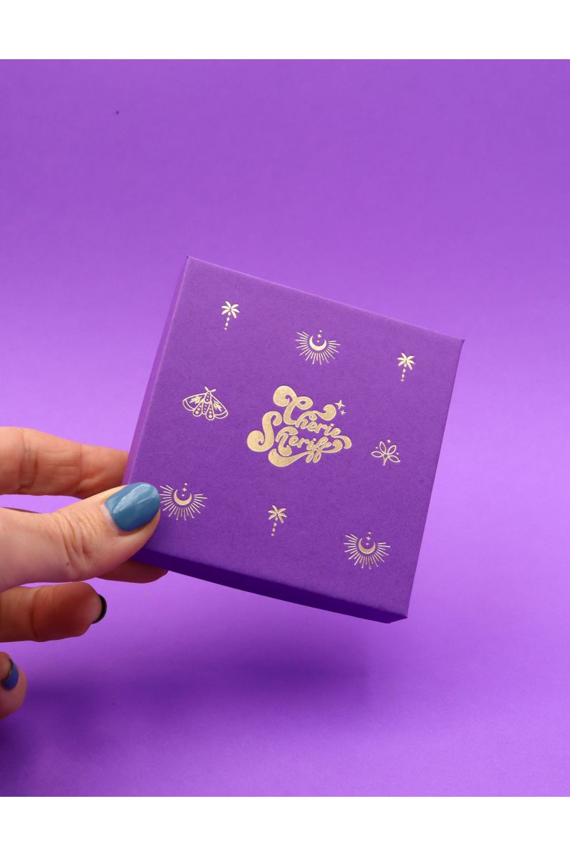 Gift Box for Buddhist Bangles Purple