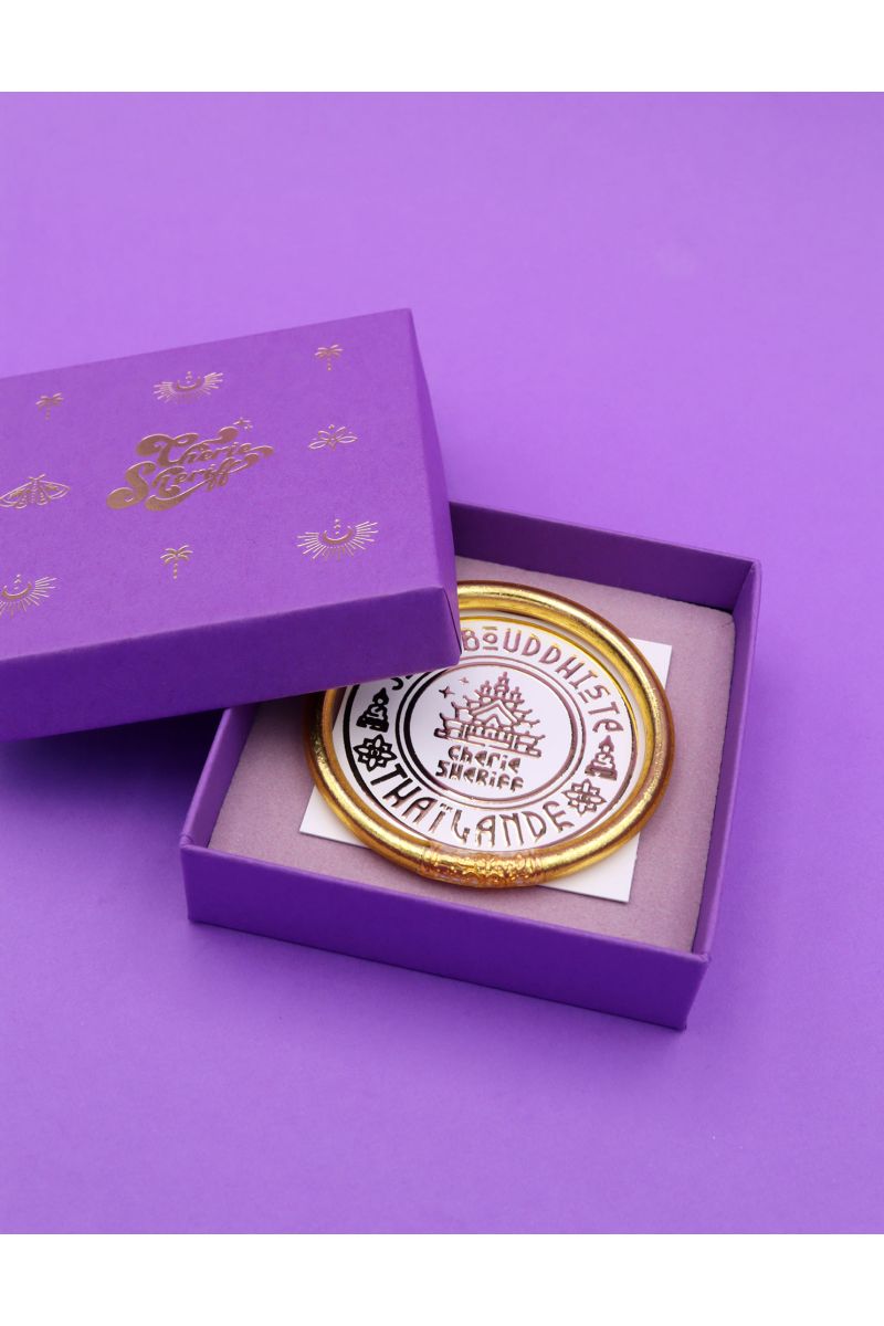 Gift Box for Buddhist Bangles Purple