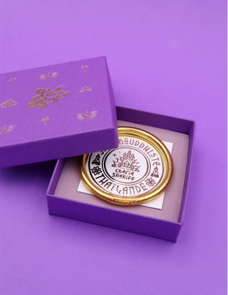 Gift Box for Buddhist Bangles Purple