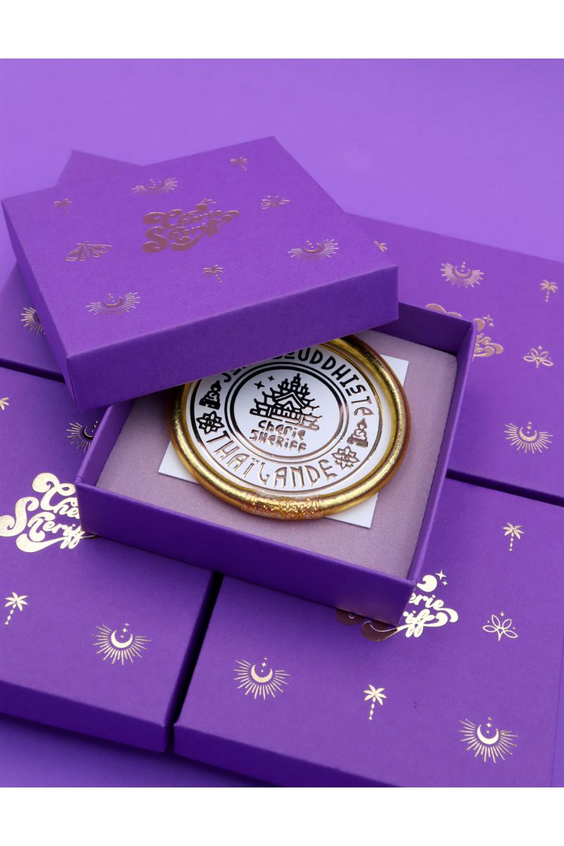 Gift Box for Buddhist Bangles Purple