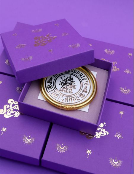Gift Box for Buddhist Bangles Purple