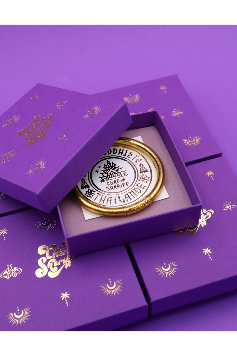 Gift Box for Buddhist Bangles Purple