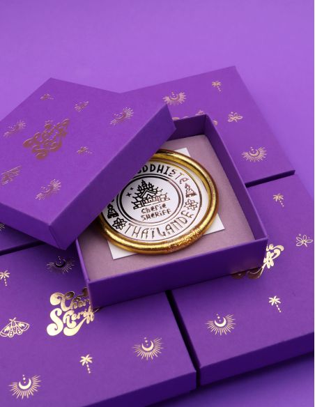 Gift Box for Buddhist Bangles Purple