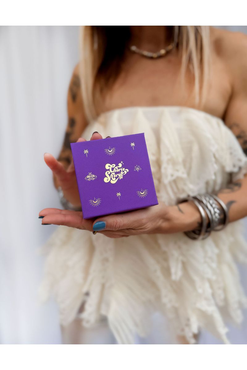 Gift Box for Buddhist Bangles Purple