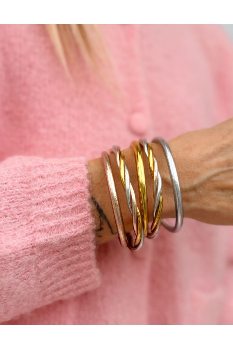 Buddhist Bangle Twisted Multi CLASSIC
