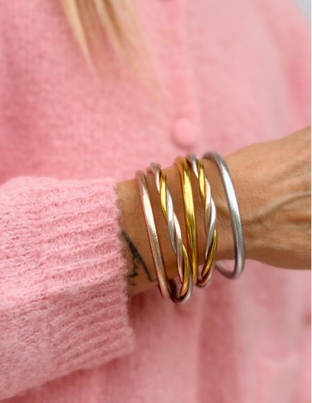 Buddhist Bangle Twisted Multi CLASSIC