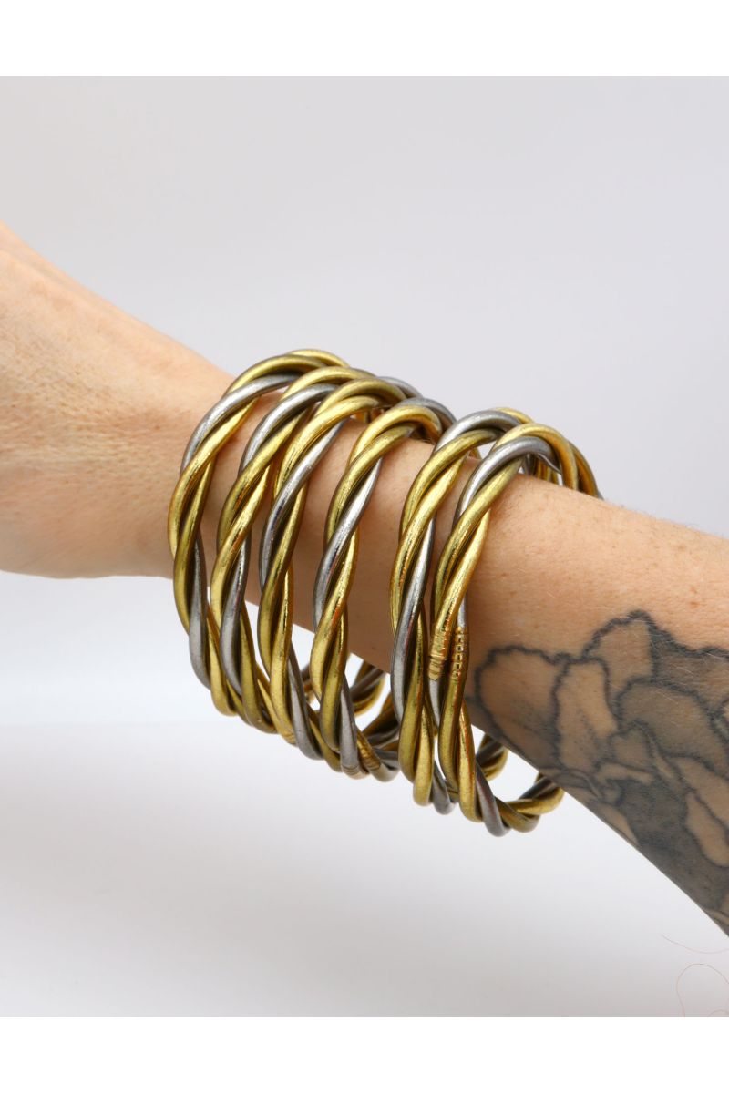 Buddhist Bangle Twisted Multi ANTIQ CLASSIC
