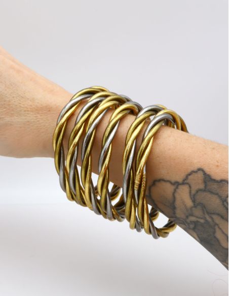 Buddhist Bangle Twisted Multi ANTIQ CLASSIC