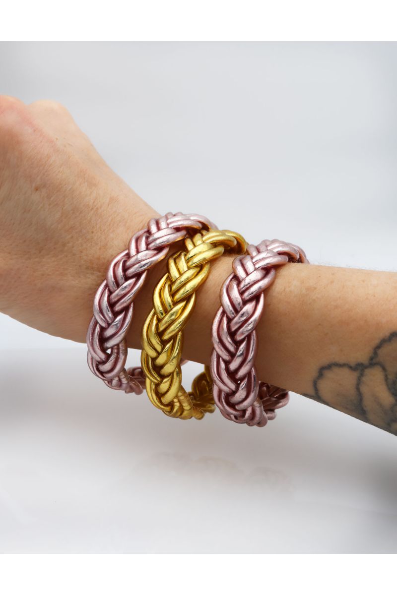Jonc double tresse ROSE GOLD
