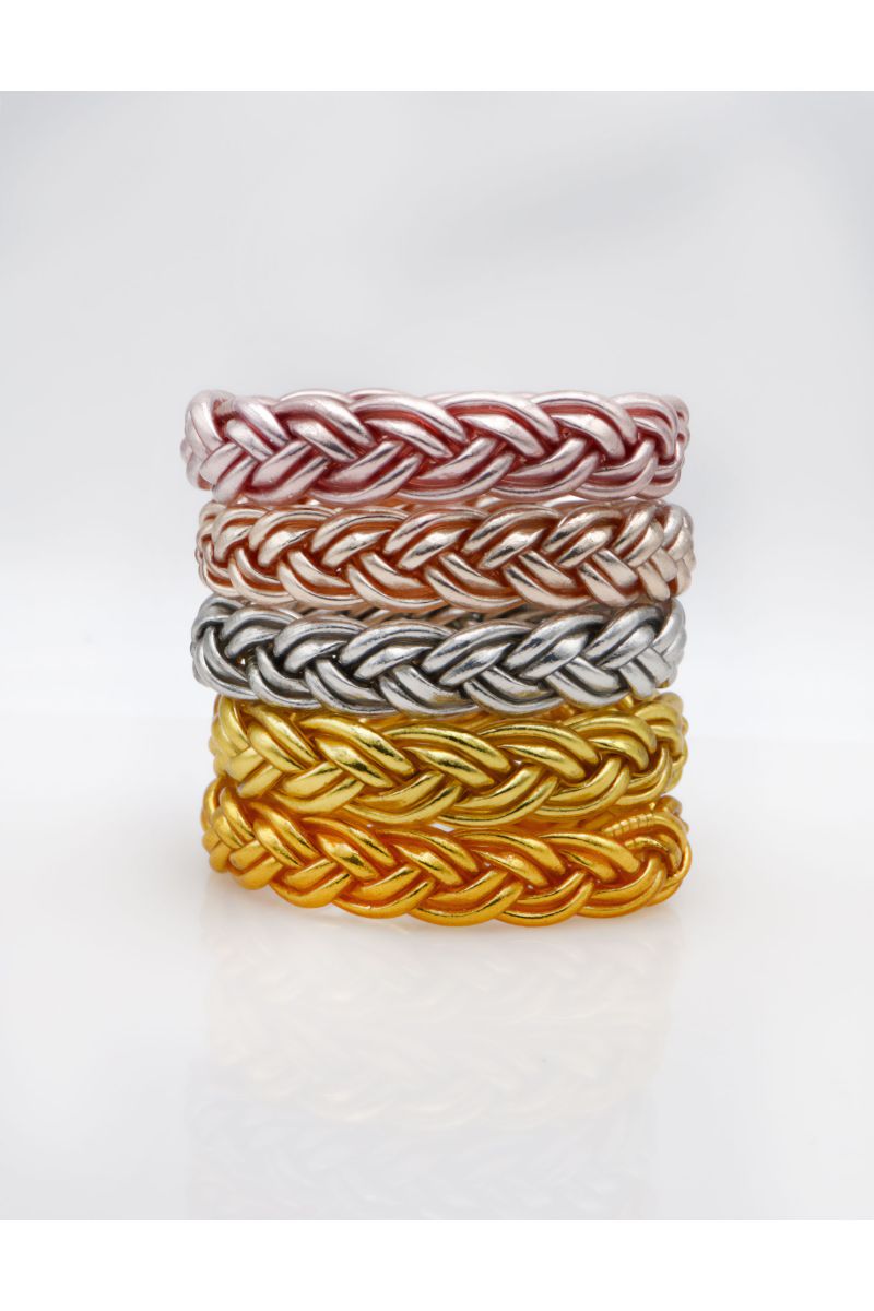 Jonc double tresse ROSE GOLD