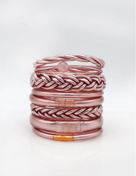Jonc Bouddhiste Mantra ROSE GOLD