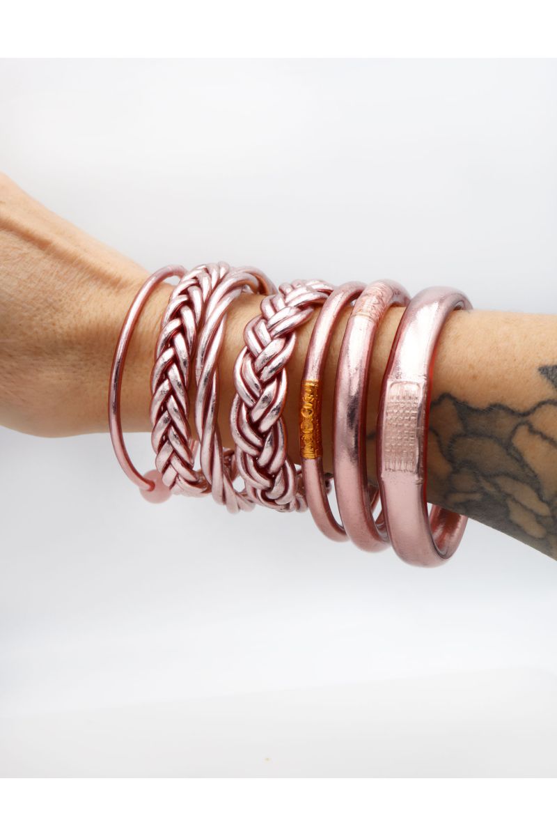 Jonc Bouddhiste Mantra ROSE GOLD