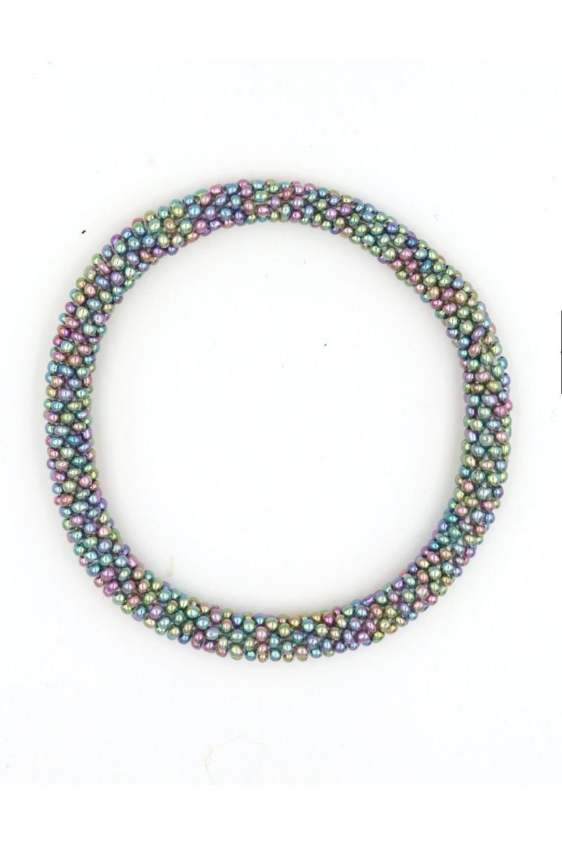 Nepalese Bracelet N79 Irisé Pastel