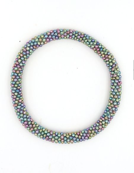 Nepalese Bracelet N79 Irisé Pastel