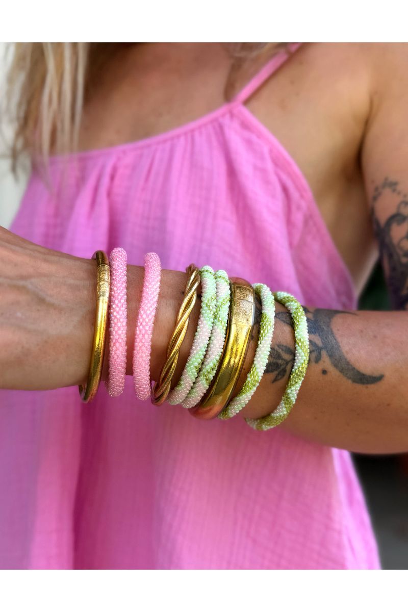 Nepalese Bracelet N77 Rose barbapapa
