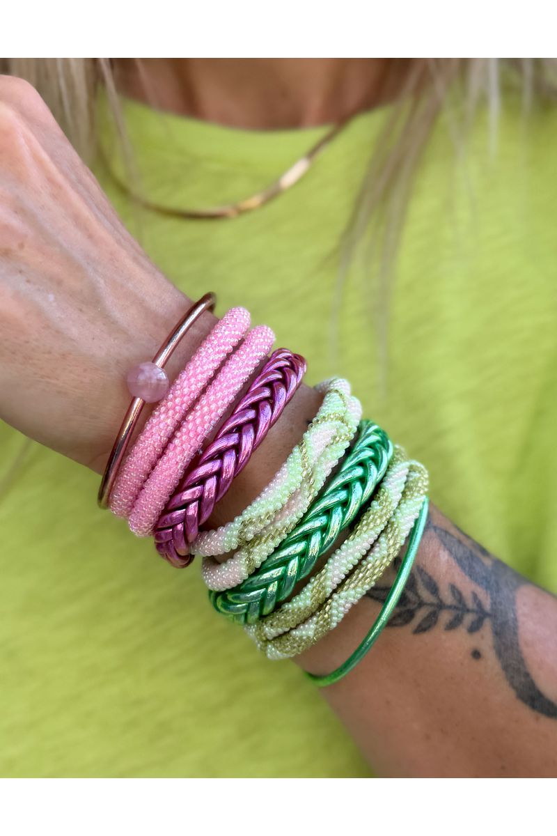Nepalese Bracelet N77 Rose barbapapa