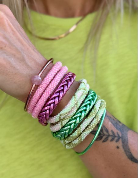 Nepalese Bracelet N77 Rose barbapapa