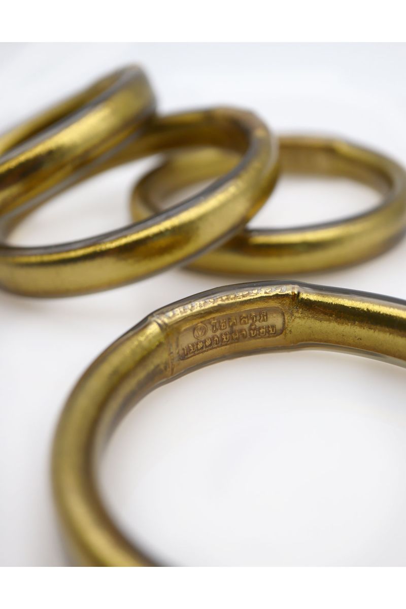 Buddhist Bangle Talisman 12mm ANTIQUE GOLD