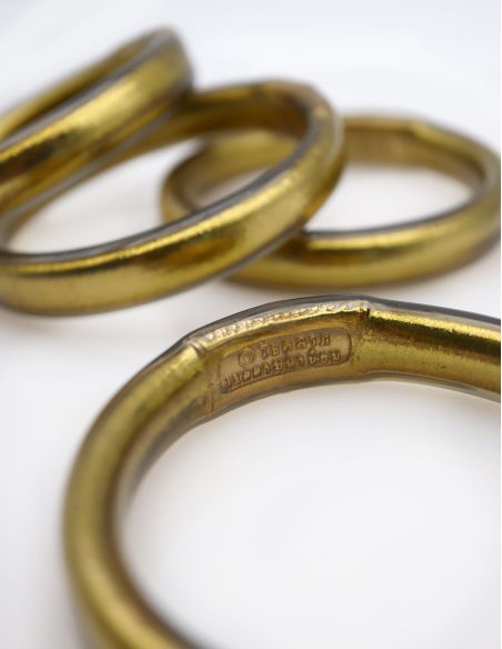 Buddhist Bangle Talisman 12mm ANTIQUE GOLD