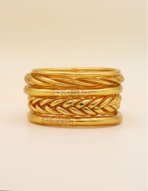Box Mix Buddhist Bangles Gold