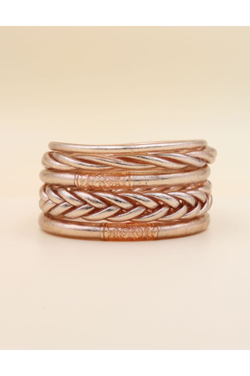 Box Mix Buddhist Bangles Champagne