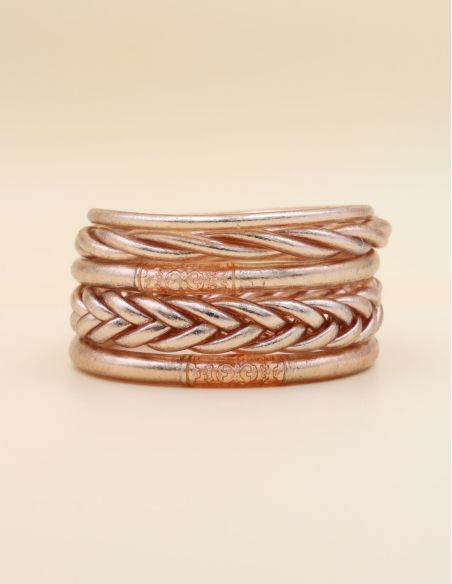 Box Mix Buddhist Bangles Champagne