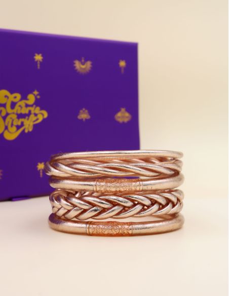 Box Mix Buddhist Bangles Champagne