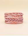 Lot Jonc Bouddhiste Rose Gold