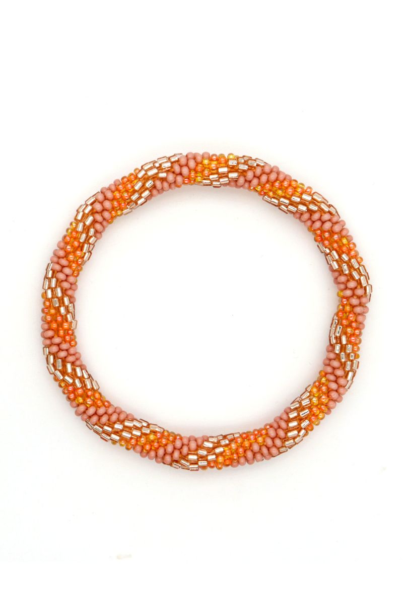 Nepalese Bracelet C30 Powder Pink Coral