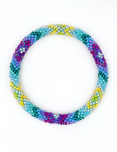 Nepalese Bracelet O105 Violet Canard Citron