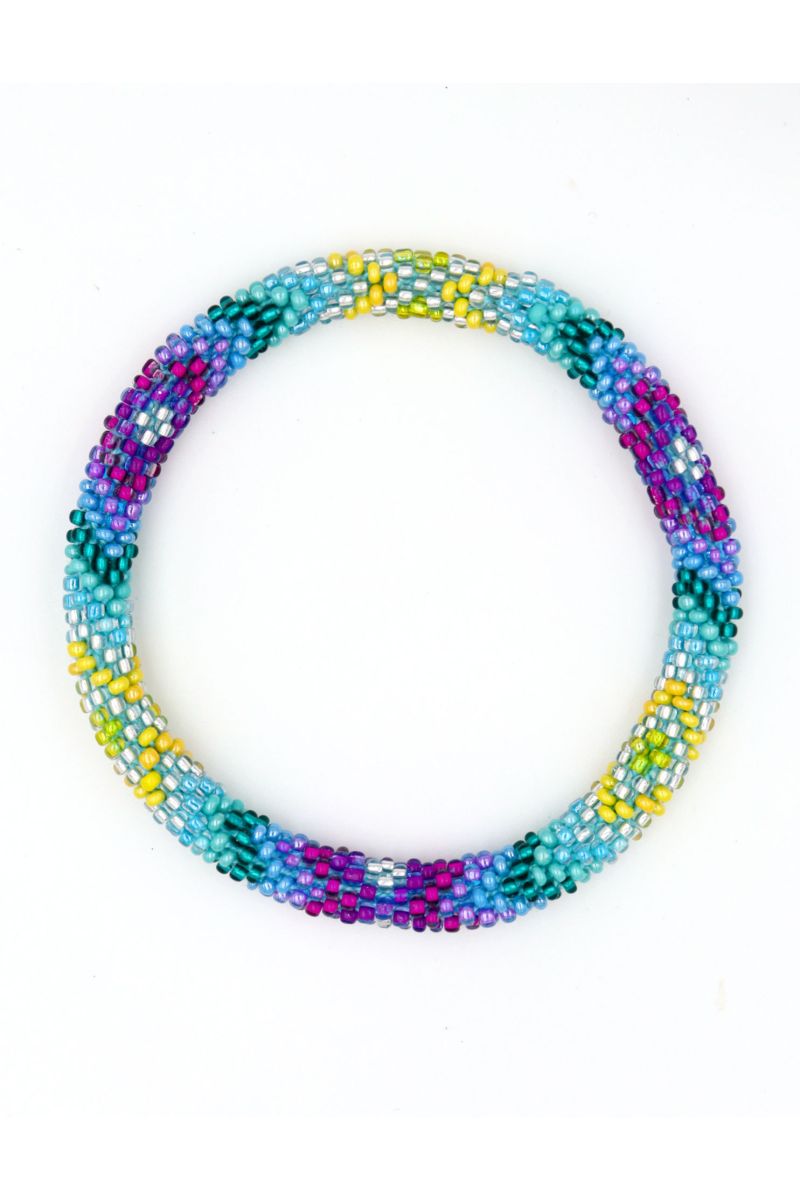 Nepalese Bracelet O105 Violet Canard Citron