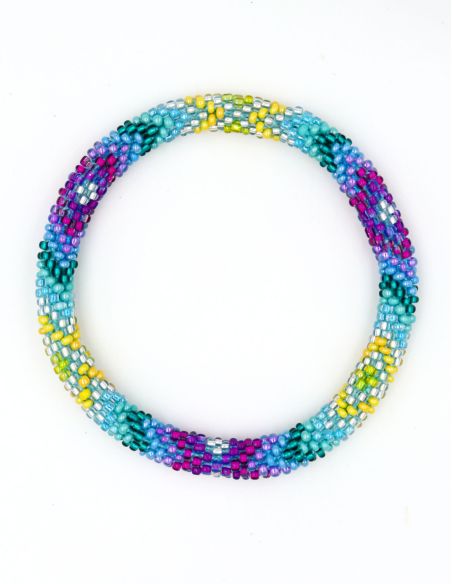 Nepalese Bracelet O105 Violet Canard Citron