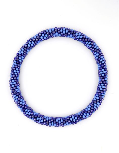 Nepalese Bracelet O108 Lavande Bleu