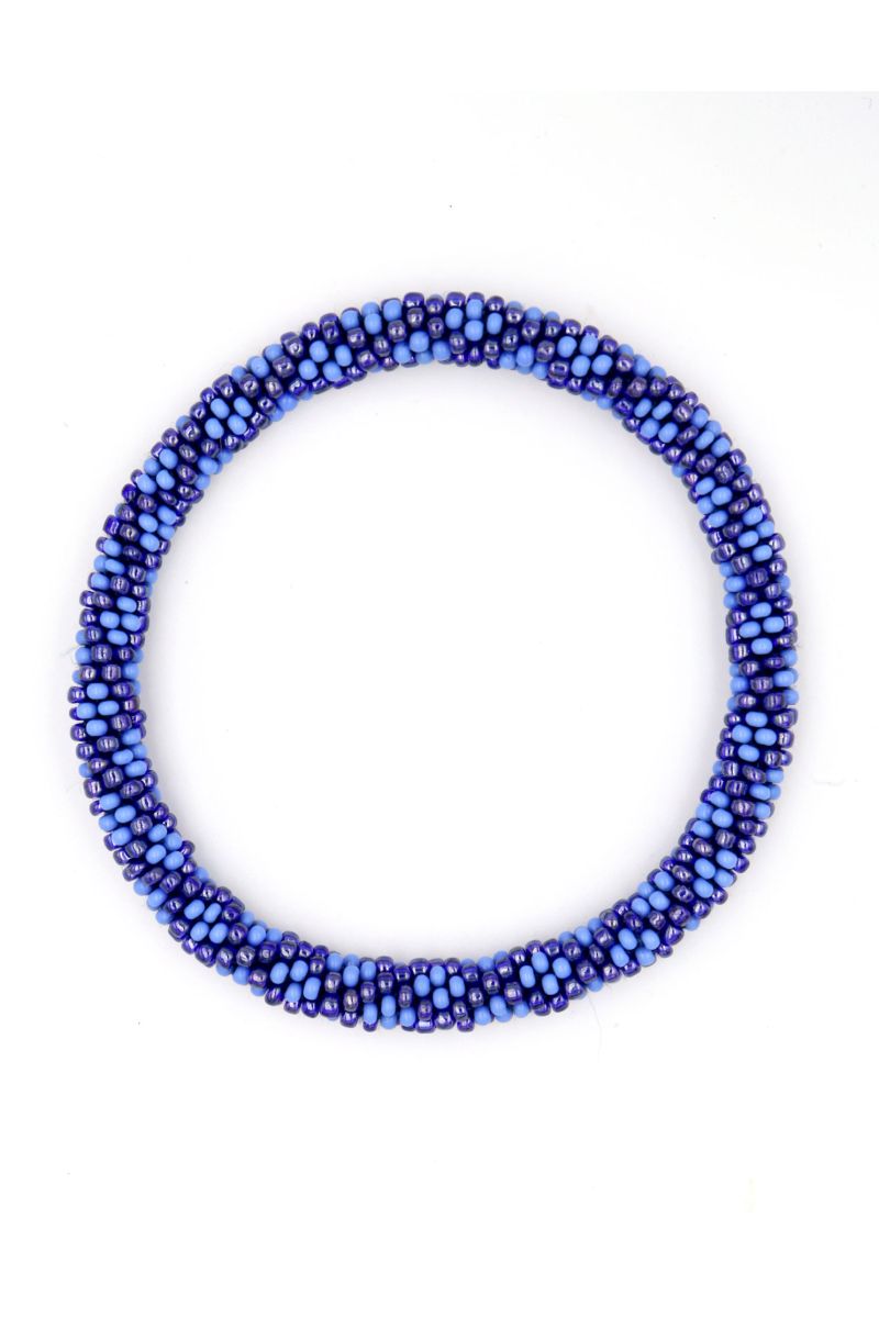 Nepalese Bracelet O108 Lavande Bleu