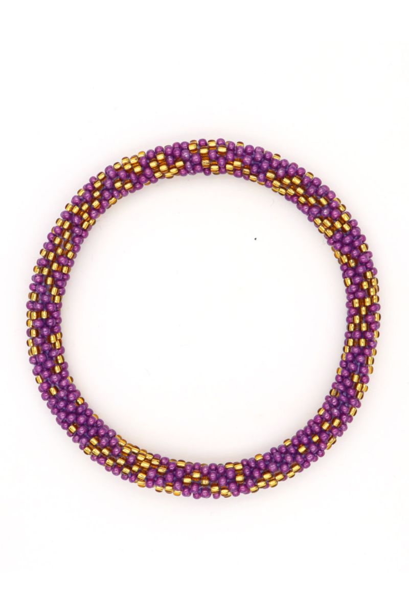 Nepalese Bracelet P10 Violet Doré