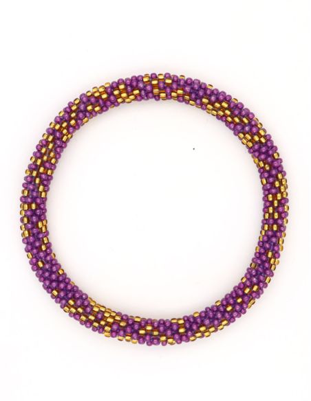 Nepalese Bracelet P10 Violet Doré