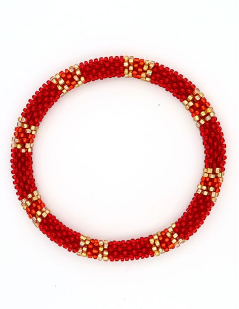 Nepalese Bracelet P19 Rouge Doré