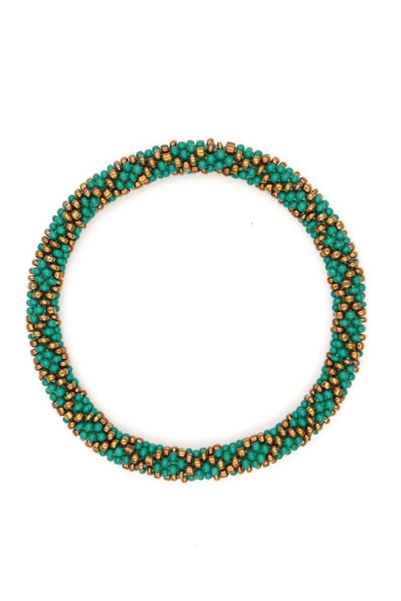 Bracelet Népalais P24 Vert Bronze