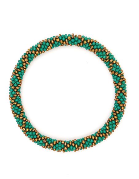 Bracelet Népalais P24 Vert Bronze