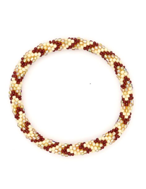 Nepalese Bracelet P38 Beige Acajou Champagne