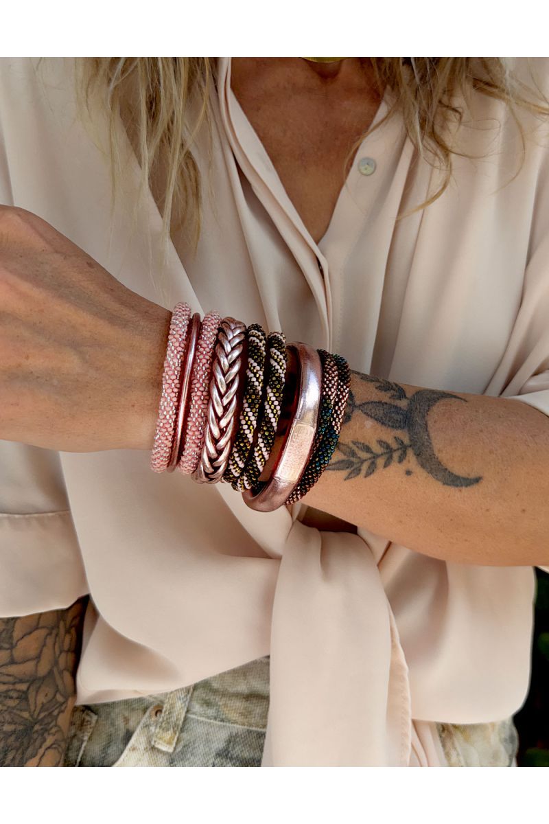 Bracelet Népalais P01 Rose gold Bronze Canard