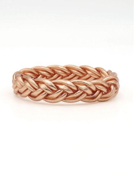 Jonc double tresse CHAMPAGNE