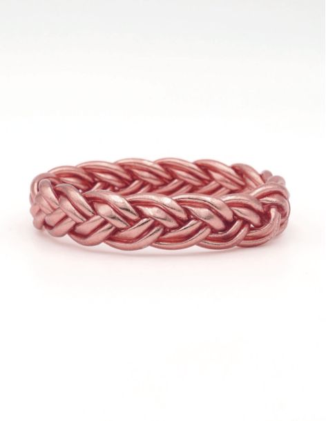 Jonc double tresse ROSE GOLD