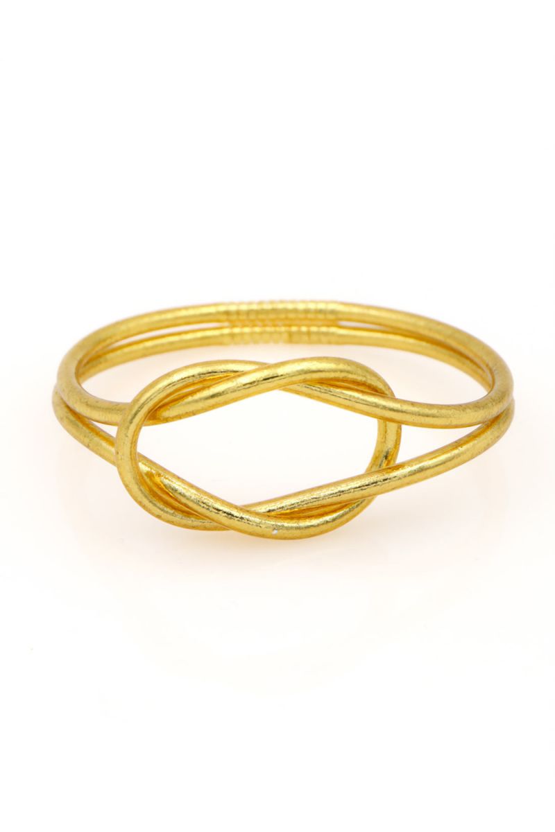 Jonc Bouddhiste Infinity DORÉ CLAIR